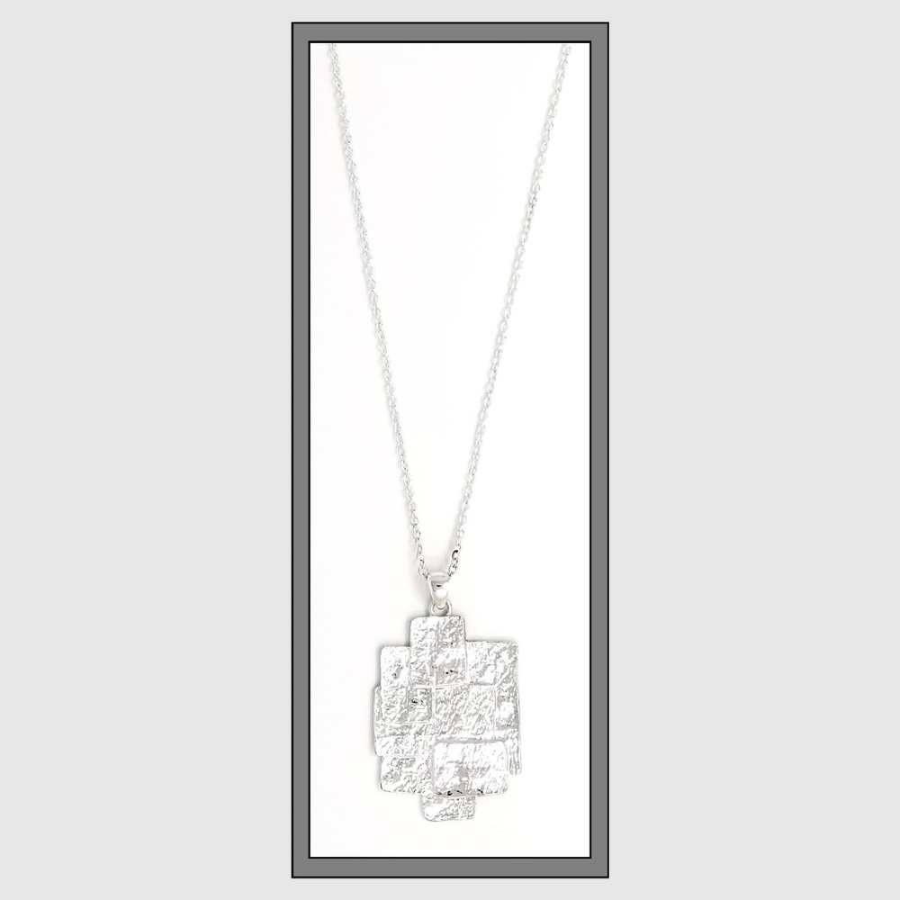 Hammered Silver Necklace